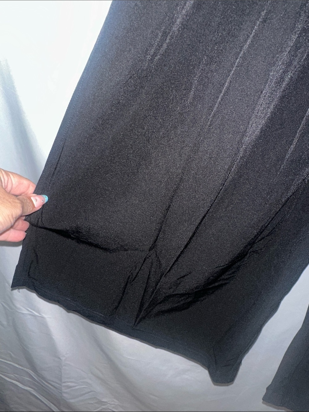Black Wide-Leg Drawstring Pant - Picture 3 of 7
